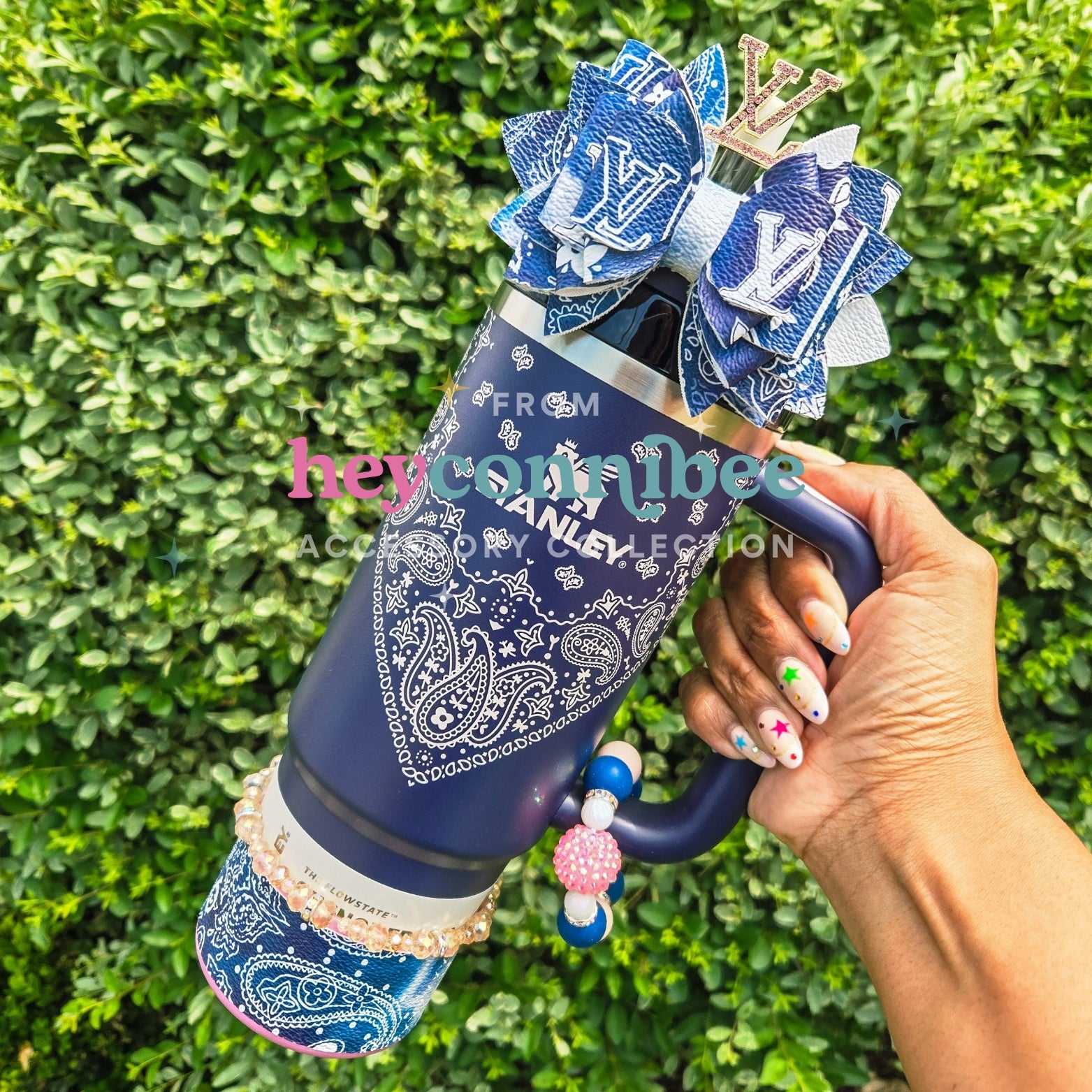 Navy Paisley Accessories