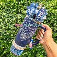 Navy Paisley Accessories